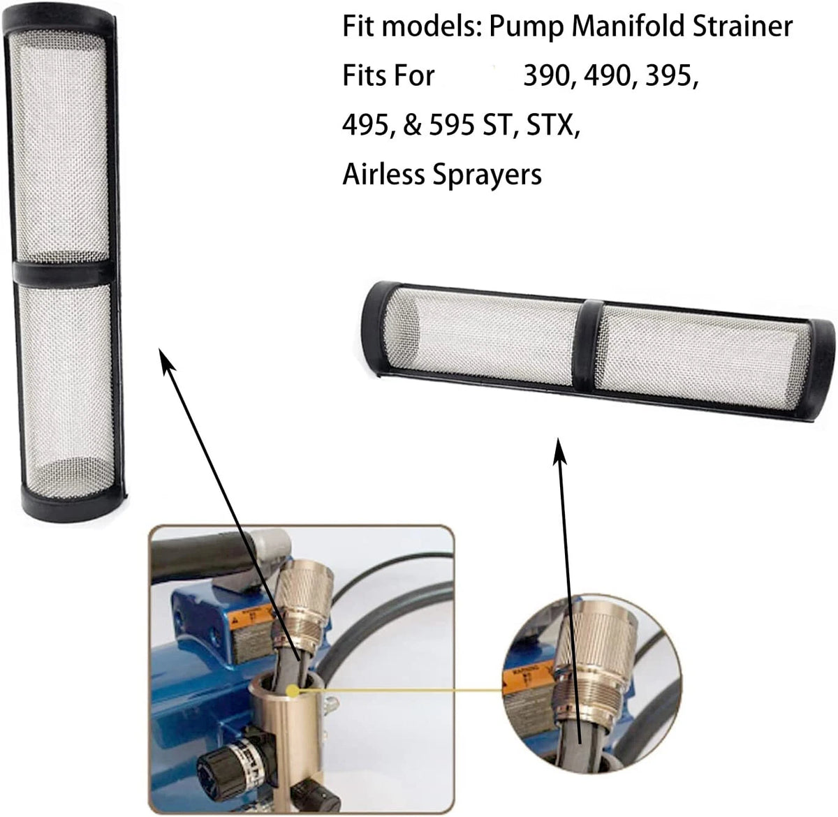 Filter for airless machine