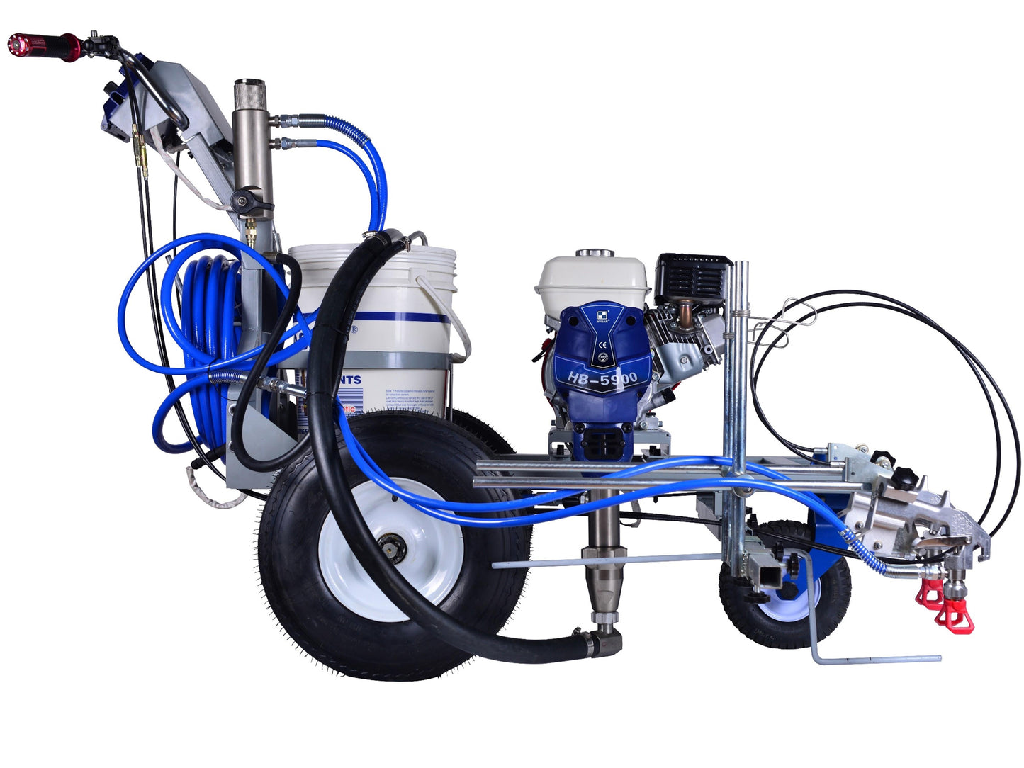 Road marking spray machine